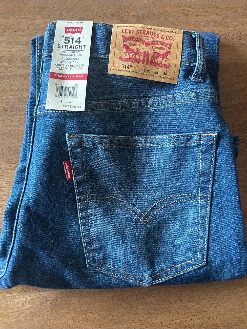 Levi's 514 Straight Men’s Jeans in Blue Denim